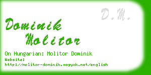 dominik molitor business card